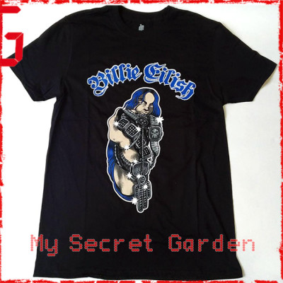 Billie Eilish - Bling Fitted Jersey T Shirt ( Men M, L ) ***READY TO SHIP from Hong Kong***